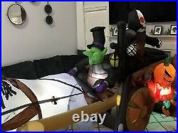 Gemmy Animated Airblown Inflatable Carriage 16' Halloween Yard Inflatable Rare