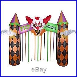 Gemmy Clowns Inflatable 12ft. Archway Fun House Indoor/Outdoor Halloween Deco