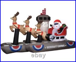 Gemmy Colossal 13' Deercraft Carrier Christmas Airblown Lighted Inflatable-NEW