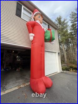 Gemmy Colossal 20ft Santa's Biggest Helper Elf On The Shelf Inflatable