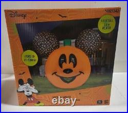 Gemmy Disney 9.5 ft Halloween Mickey Mouse Jack O Lantern Pumpkin Inflatable New