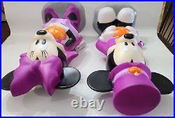 Gemmy Disney Mickey Mouse and Minnie Mouse Halloween Blow Mold Some Damage? A