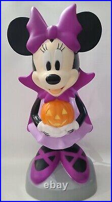 Gemmy Disney Mickey Mouse and Minnie Mouse Halloween Blow Mold Some Damage? A