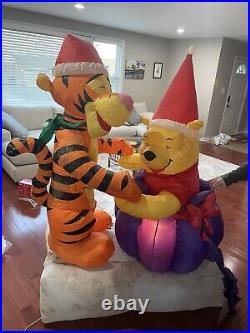 Gemmy Disney Winnie the Pooh Tigger Christmas Outdoor Inflatable Animated 6