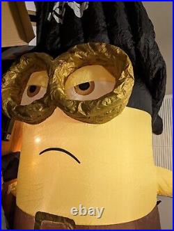 Gemmy Giant 9ft Lighted Minion Pirate Halloween Inflatable Airblown 6059322