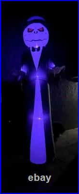 Gemmy Giant-Sized 12ft Short Circuit LED Grimace Pumpkin Reaper Inflatable Works Gemmy Giant-Sized 12ft Short Circuit LED Grimace Pumpkin Reaper Inflatable Works