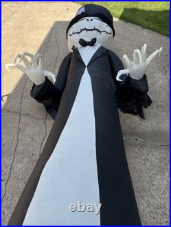 Gemmy Giant-Sized 12ft Short Circuit LED Grimace Pumpkin Reaper Inflatable Works