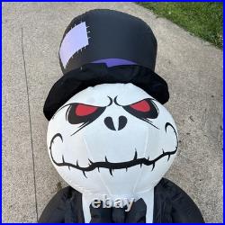 Gemmy Giant-Sized 12ft Short Circuit LED Grimace Pumpkin Reaper Inflatable Works