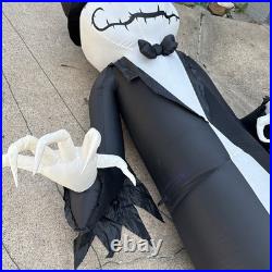 Gemmy Giant-Sized 12ft Short Circuit LED Grimace Pumpkin Reaper Inflatable Works