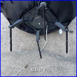 Gemmy Giant-Sized 12ft Short Circuit LED Grimace Pumpkin Reaper Inflatable Works