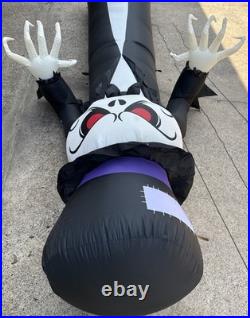 Gemmy Giant-Sized 12ft Short Circuit LED Grimace Pumpkin Reaper Inflatable Works