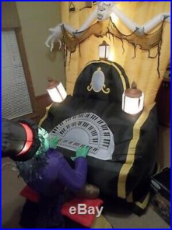 Gemmy Halloween 6.9 ft Haunted Zombie Reaper Organ Scene Airblown Inflatable