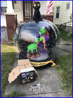 Gemmy Halloween 6' Witch Whirlwind Globe Inflatable