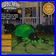 Gemmy Halloween 8 ft Projection Kaleidoscope Black & Green Spider Inflatable, FS