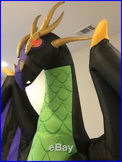 Gemmy Halloween Airblown Inflatable Animated Giant Dragon Blow Up Yard Decor