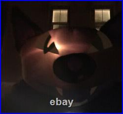 Gemmy Halloween Airblown Inflatable Black Cat Over 9 ft Tall withLights