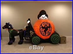 Gemmy Halloween Airblown Inflatable Carriage Blow Up Yard Decor