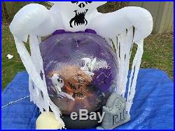 Gemmy Halloween Airblown Inflatable Ghost Whirlwind Globe