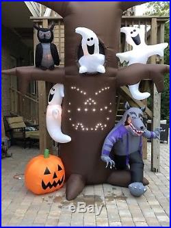 Gemmy Halloween Airblown Inflatable Light-show Tree Musical Blow Up Yard Decor
