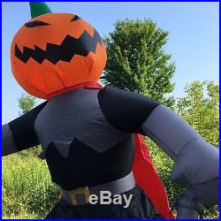 Gemmy Halloween Airblown Inflatable Pumpkin Horseman