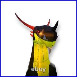 Gemmy Halloween Dragon Airblown Inflatable 13' W 11.5' H Black Purple Gold Green