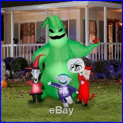 Gemmy Halloween Inflatable 7' Oogie Boogie Nightmare Before Christmas Scene