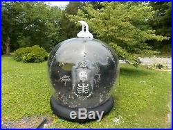 Gemmy Halloween Inflatable Airblown Whirlwind Snow Globe 6ft Graveyard Zombie