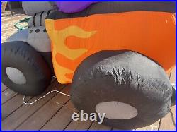 Gemmy Halloween Inflatable Hot Rod Witch Frankenstein Mummy 6' Yard Decoration
