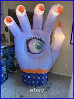 Gemmy Halloween Mystic Hand Inflatable Purple