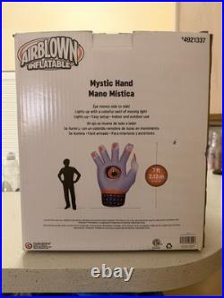 Gemmy Halloween Mystic Hand Inflatable Purple
