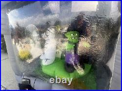 Gemmy Halloween Rotating Haunted House Blow Up Airblown Carousel