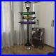 Gemmy Halloween Short Circuit Lamp Post Flickering Lights & Signs Working Withbox