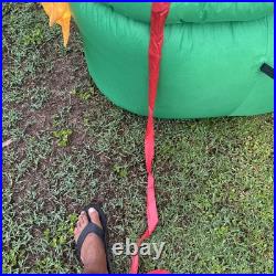 Gemmy Holiday Living 11.5ft Santa In Hot Air Ballon Snowman Lighted Read