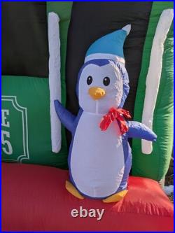 Gemmy Holly Jolly Trolley Train Santa 8' Christmas Airblown Inflatable in Box