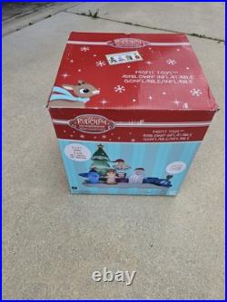 Gemmy Inflatable 9 1/2' Rudolph The Red Nosed Reindeer Island of Misfit Toys