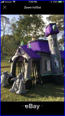 Gemmy Inflatable Airblown Haunted House 12.5 Feet Tall