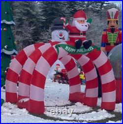 Gemmy Inflatable Colossal Candy Cane Archway Tunnel