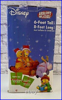 Gemmy Inflatable Disney Winnie The Pooh 6 Feet Tall 8 Feet Long Christmas 2004