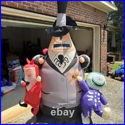 Gemmy Nightmare Before Christmas Mayor Lock Shock Barrel Lighted Inflatable 7ft