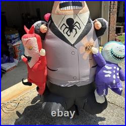 Gemmy Nightmare Before Christmas Mayor Lock Shock Barrel Lighted Inflatable 7ft