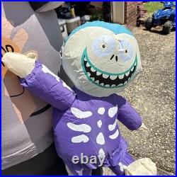 Gemmy Nightmare Before Christmas Mayor Lock Shock Barrel Lighted Inflatable 7ft