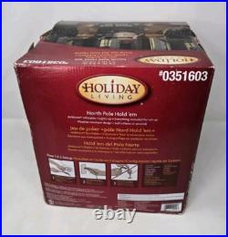 Gemmy North Pole Texas Hold'Em Santa Reindeer Playing Poker Inflatable Rare
