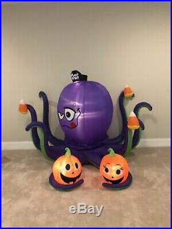 Gemmy Prototype Halloween Airblown Inflatable Animated Pirate Octopus Blow Up