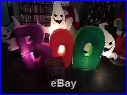 Gemmy Prototype Halloween Inflatable Boo Ghosts Blowup