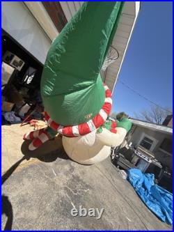 Gemmy Snowman Inflatable 12.5 Ft 2005 Christmas Lights Up! Blow Up Inflatable