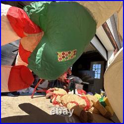 Gemmy Snowman Inflatable 12.5 Ft 2005 Christmas Lights Up! Blow Up Inflatable