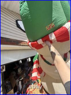Gemmy Snowman Inflatable 12.5 Ft 2005 Christmas Lights Up! Blow Up Inflatable