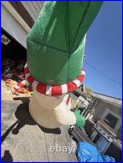 Gemmy Snowman Inflatable 12.5 Ft 2005 Christmas Lights Up! Blow Up Inflatable