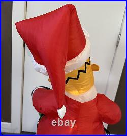 Gemmy The Simpsons Santa Homer 4 ft Tall Airblown Lit Inflatable Ho Ho Ho + Box