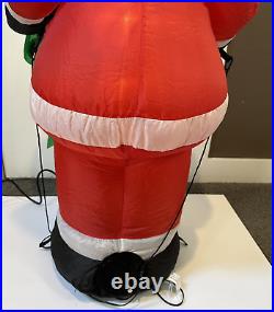 Gemmy The Simpsons Santa Homer 4 ft Tall Airblown Lit Inflatable Ho Ho Ho + Box